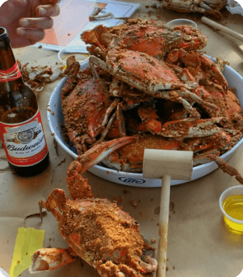 Rooftop crab-shack feast prepared by Juan Pimentel