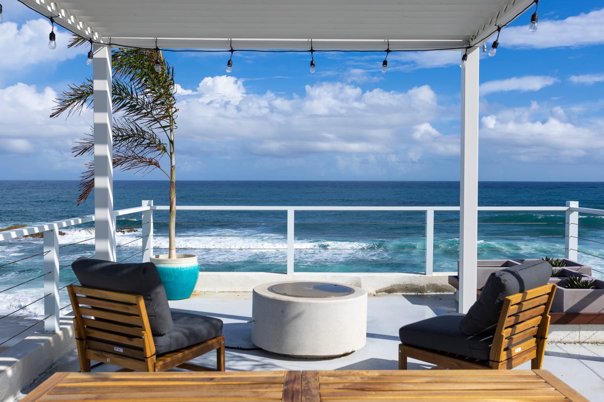 Alternate rooftop angle with seating